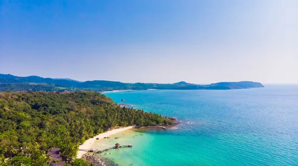 Aerial view with sea and beach — Stock Photo, Image