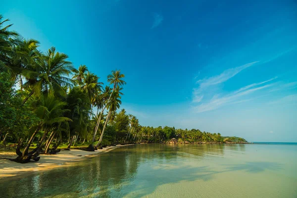 Vackra paradisön med stranden och havet — Stockfoto