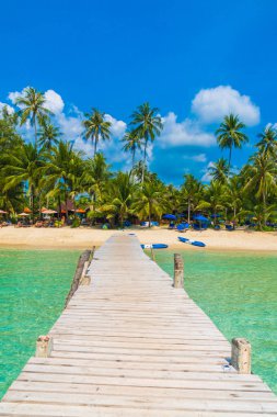 Güzel tropikal plaj ve deniz