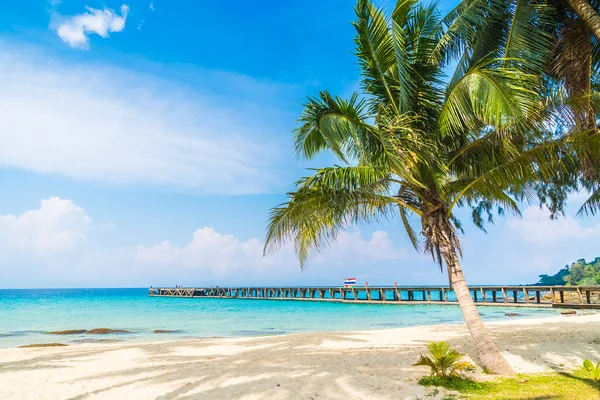 Bella spiaggia tropicale e mare — Foto Stock