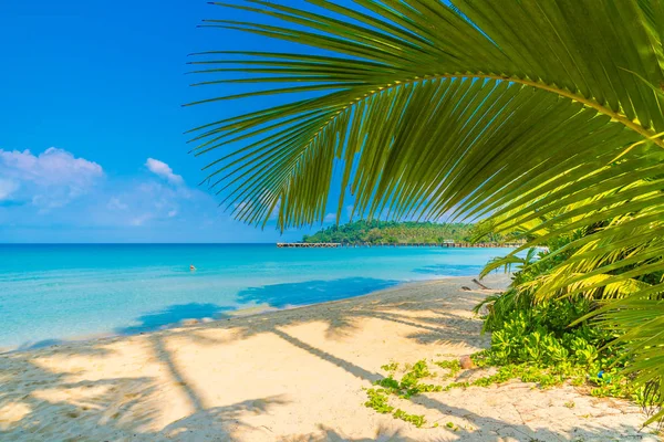 Hermosa playa tropical y el mar — Foto de Stock