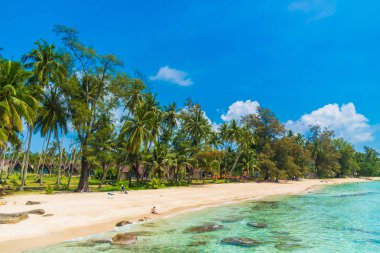 Güzel tropikal plaj ve deniz