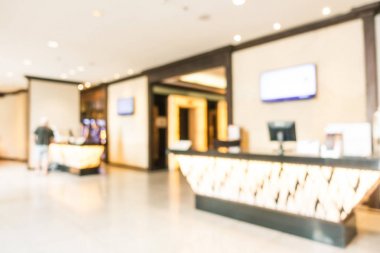 Soyut bulanıklık lobi ve otel iç