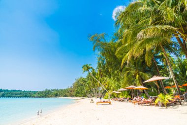 Güzel tropikal plaj ve deniz