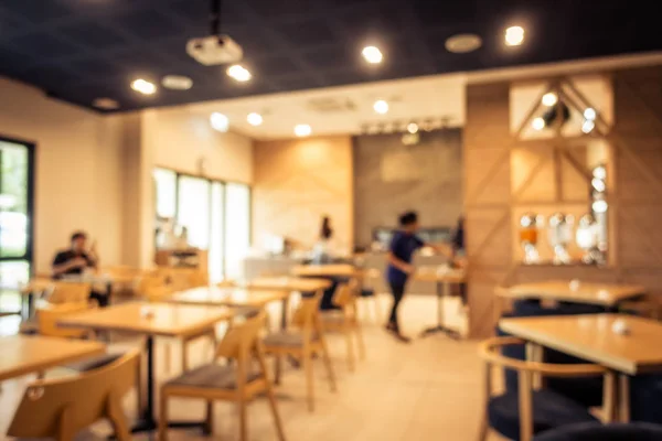 Desenfoque y desenfoque abstracto restaurante cafetería interior —  Fotos de Stock