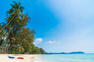Güzel tropikal plaj ve deniz