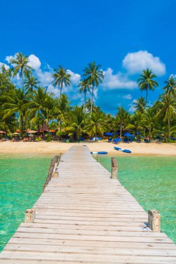 Güzel tropikal plaj ve deniz