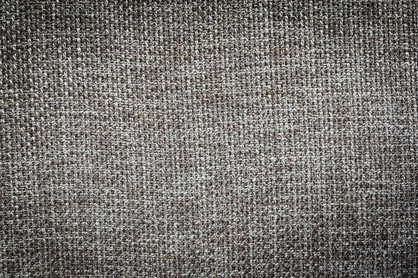 Tejido gris y negro Texturas y superficie de lona de algodón — Foto de Stock