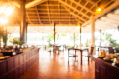 Soyut bulanıklık ve ufuk Restoran