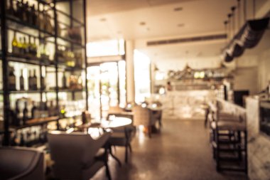 Soyut bulanıklık restoran ve kafe iç defocused
