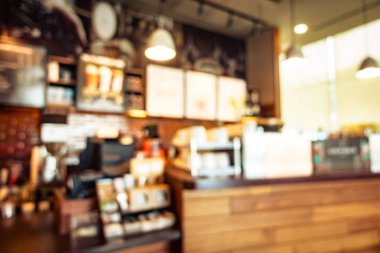 Soyut bulanıklık ve ufuk kafe ve Restoran iç