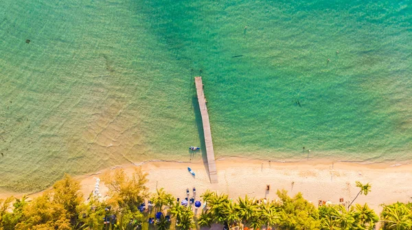 Aerial view with sea and beach — Stock Photo, Image