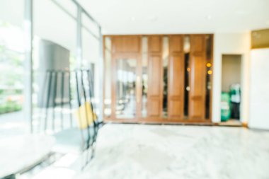 Soyut bulanıklık ve ufuk lobi ve otel