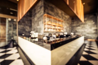 Soyut bulanıklık ve ufuk restoran ve kafe iç
