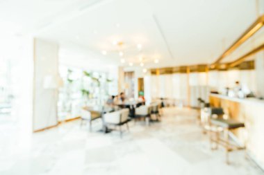 Soyut bulanıklık ve ufuk lobi ve otel