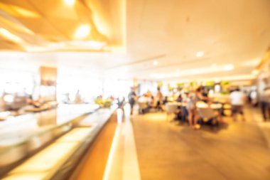 Soyut bulanıklık ve ufuk restoran ve kafe iç