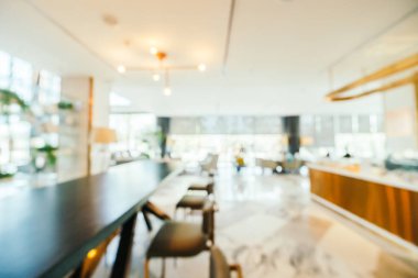 Soyut bulanıklık ve ufuk lobi ve otel