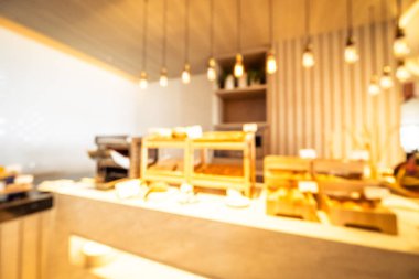 Soyut bulanıklık ve ufuk restoran ve kafe iç