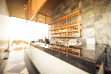 Soyut bulanıklık ve ufuk restoran ve kafe iç