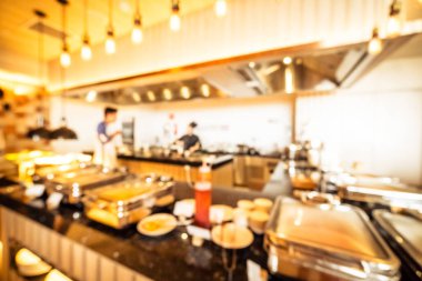 Soyut bulanıklık ve ufuk restoran ve kafe iç