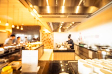 Soyut bulanıklık ve ufuk restoran ve kafe iç