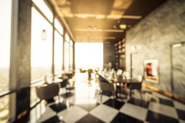 Rozmycie streszczenie i rozmyte restauracja i kawiarnia wnętrze — Zdjęcie stockowe
