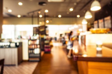 Soyut bulanıklık ve ufuk kafe ve Restoran iç arka planı için