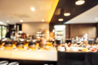 Soyut bulanıklık defocused kahve dükkanı kafe ve Restoran iç arka planı için