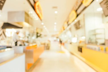 Arkaplan için mağaza içindeki soyut bulanıklık ve odaklanmış alışveriş merkezleri