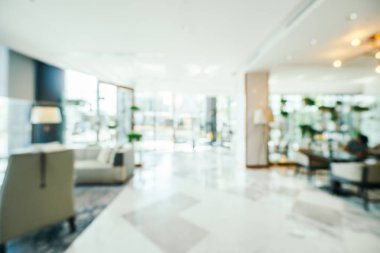 Soyut bulanıklık ve ufuk lobi ve otel