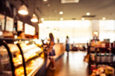 Soyut bulanıklık ve ufuk kafe ve Restoran iç