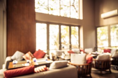 Soyut bulanıklık restoran ve kafe iç defocused