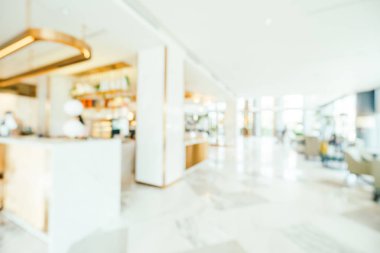 Soyut bulanıklık ve ufuk lobi ve otel