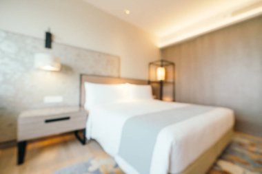 Soyut bulanıklık ve ufuk otel yatak odası iç