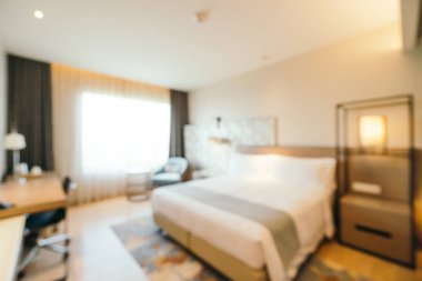Soyut bulanıklık ve ufuk otel yatak odası iç