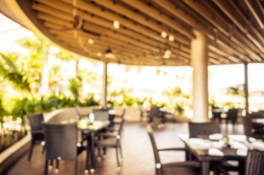 Soyut bulanıklık ve otel tatil ufuk Restoran açık büfe
