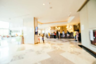Soyut bulanıklık ve ufuk lobi ve otel