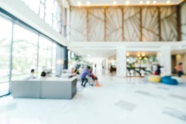 Soyut bulanıklık ve ufuk lobi ve otel