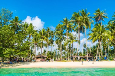 Güzel tropikal plaj ve deniz