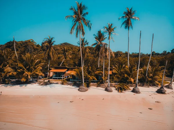 Beautiful nature tropical beach and sea with coconut palm tree o — Stock Photo, Image