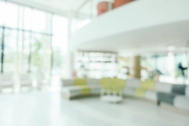 Soyut bulanıklık ve ufuk otel lobisinin