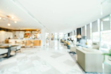 Soyut bulanıklık ve ufuk lobi ve otel