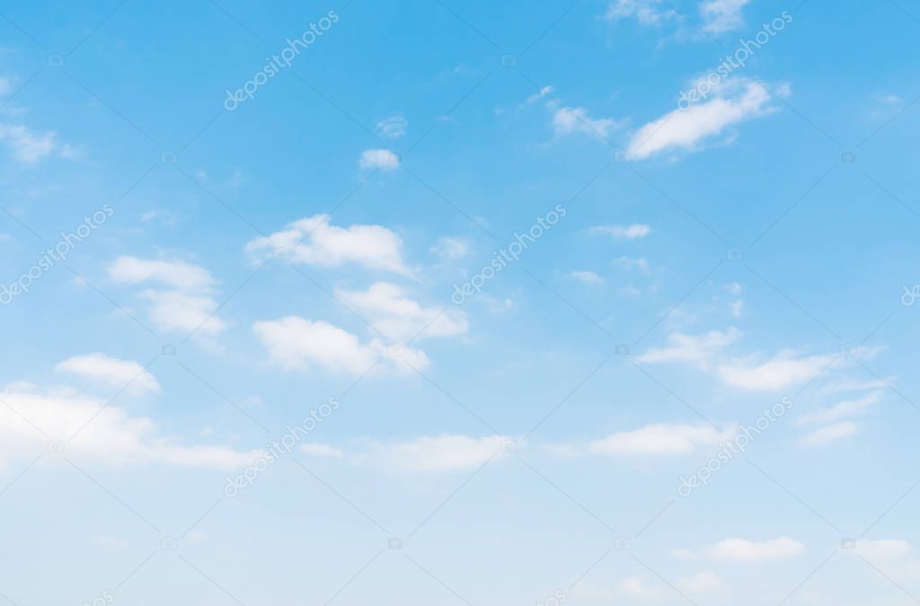 Beautiful white cloud on blue sky background