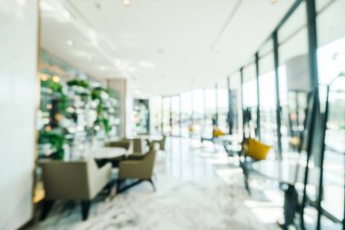 Soyut bulanıklık ve ufuk lobi ve otel