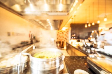 Soyut bulanıklık ve ufuk restoran ve kafe iç