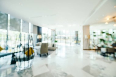 Soyut bulanıklık ve ufuk lobi ve otel