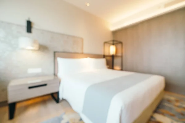 Абстрактное размытие и дефокация интерьера спальни отеля — стоковое фото