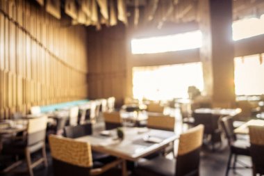 Soyut bulanıklık ve otel tatil ufuk Restoran açık büfe