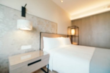 Soyut bulanıklık ve ufuk otel yatak odası iç