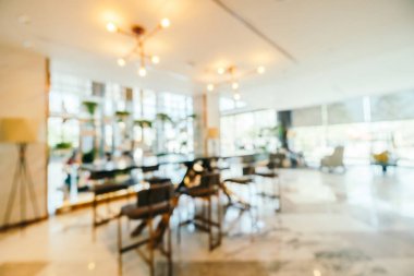 Soyut bulanıklık ve ufuk lobi ve otel